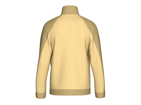 Men Two Tone Utility Button-Up Jacket 3D Model