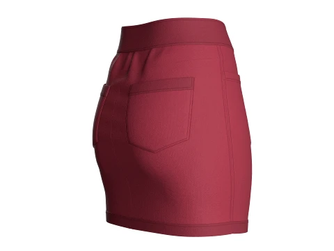 Girls Side Slit Mini Skirt 3D Model
