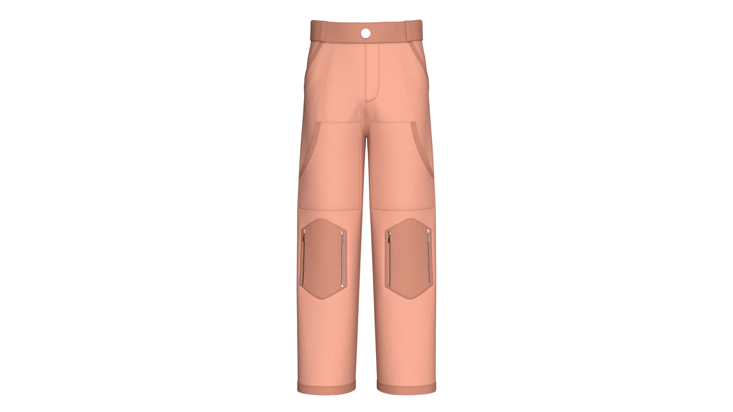 Men High Waisted Multi Pocket Pant 3D Model .c4d .max .obj .3ds .fbx .stl .blend 