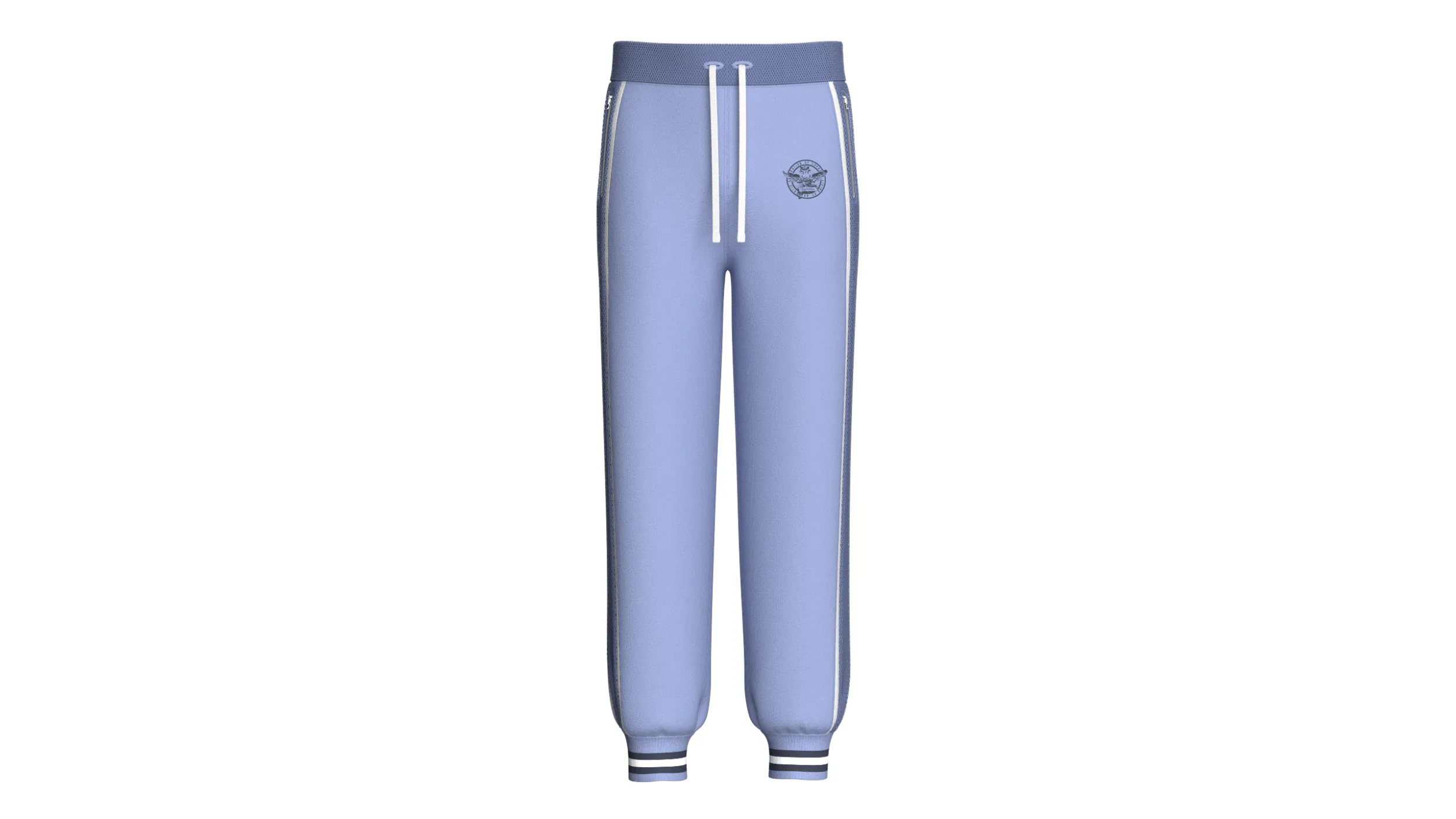 Men Side Mesh Striped Joggers 3D Model .c4d .max .obj .3ds .fbx .stl .blend 
