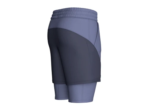 Men Elastic Waist 2-in-1 Athletic Short 3D Model