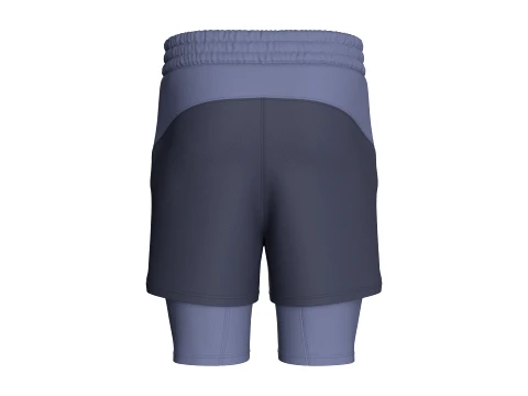 Men Elastic Waist 2-in-1 Athletic Short 3D Model