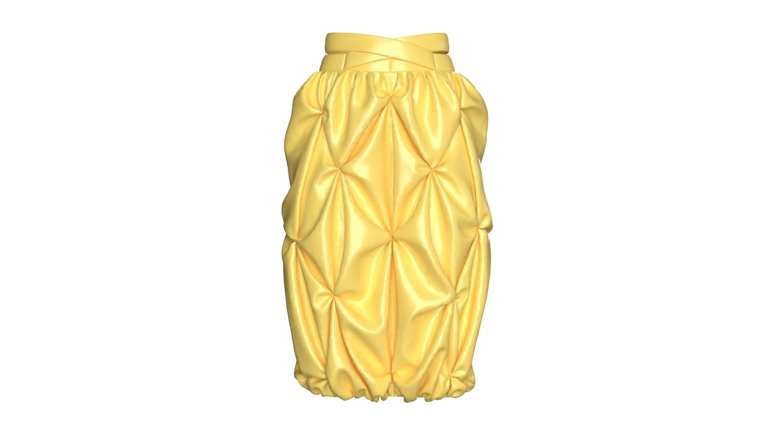 Girls Criss-Cross Waist Smocked Bubble Skirt 3D Model .c4d .max .obj .3ds .fbx .stl .blend 