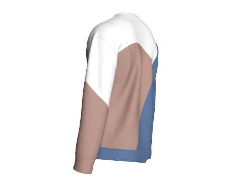 Men Color-Blocked Sweatshirt 3D Model