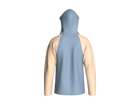 Men Two Ton Full-Zip Hooded Jacket 3D Model