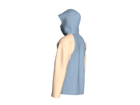 Men Two Ton Full-Zip Hooded Jacket 3D Model