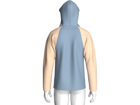Men Two Ton Full-Zip Hooded Jacket 3D Model