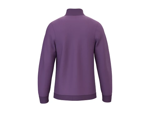 Men Dusty Purple Full-Zip High Neck Jacket 3D Model