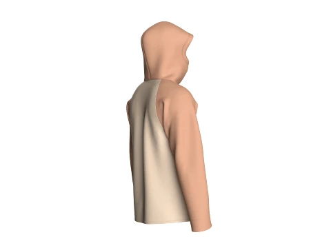 Men Hooded Jacket With Multi Zip Pocket 3D Model