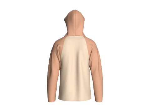 Men Hooded Jacket With Multi Zip Pocket 3D Model