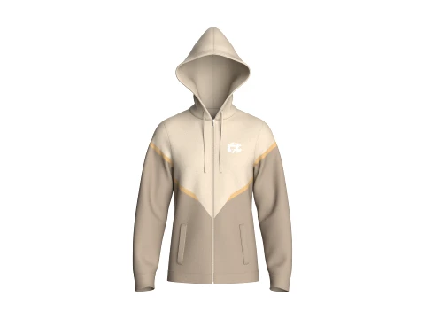 Men Color-Block Graphic Logo Hoodie 3D Model