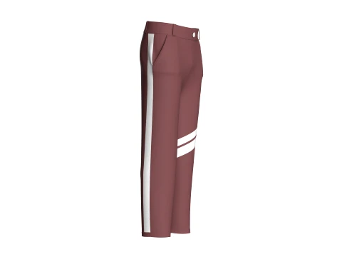 Men Side-Striped Track Pant 3D Model