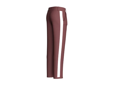 Men Side-Striped Track Pant 3D Model