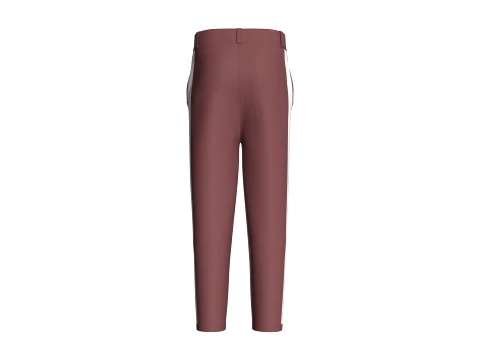 Men Side-Striped Track Pant 3D Model