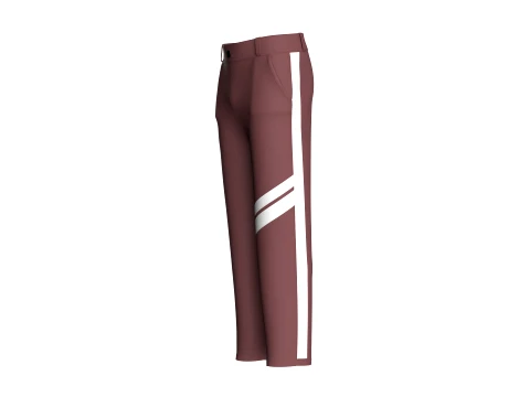Men Side-Striped Track Pant 3D Model