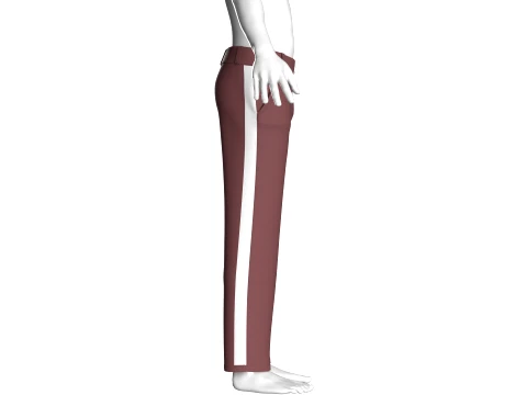 Men Side-Striped Track Pant 3D Model