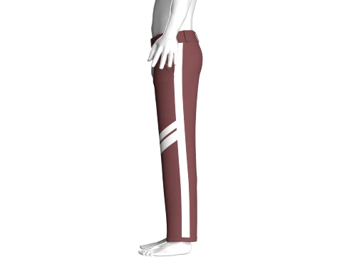 Men Side-Striped Track Pant 3D Model