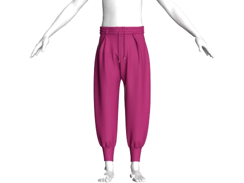 Men Ankle Cuff Sweatpant 3D Model