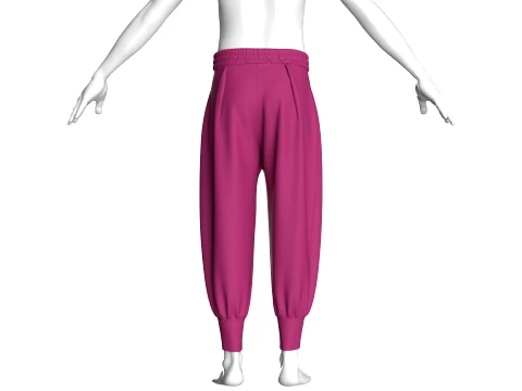 Men Ankle Cuff Sweatpant 3D Model