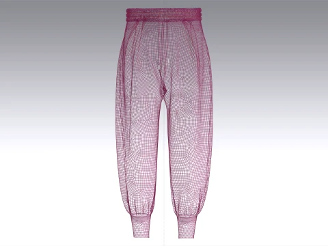 Men Ankle Cuff Sweatpant 3D Model
