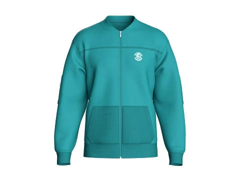 Blouson aviateur graphique enti&egrave;rement zipp&eacute; pour hommes Modèle 3D