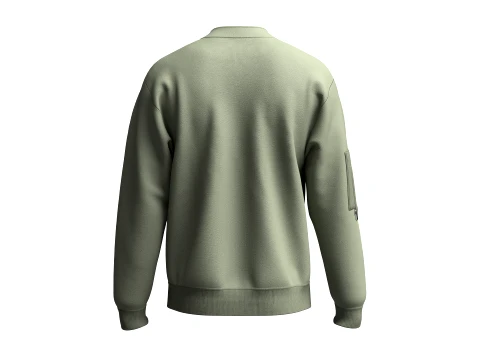 Men Dual Flap Pocket Bomber Jacket 3D Model