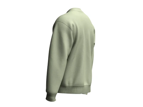 Men Dual Flap Pocket Bomber Jacket 3D Model