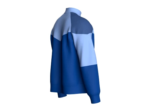 Men Color-Blocked Chevron Track Jacket 3D Model