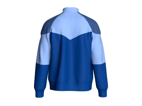 Men Color-Blocked Chevron Track Jacket 3D Model