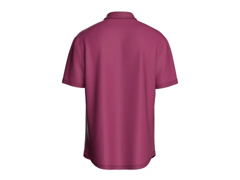 Men Short Sleeve Dual Pocket Polo Shirt 3D Model