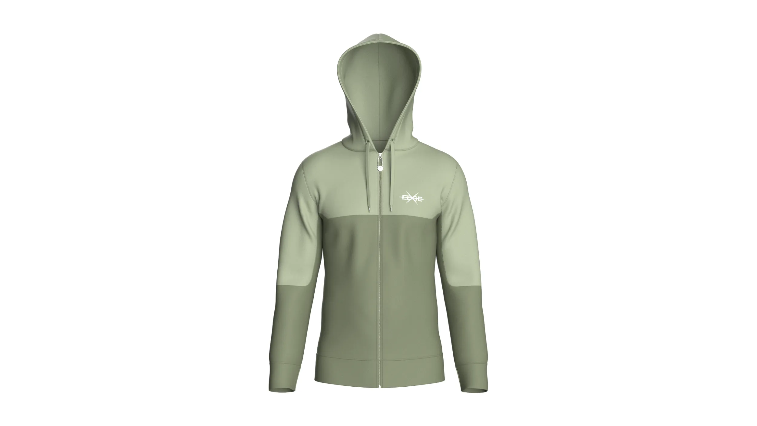 Men Two-Tone Graphic Print Zip Up Hoodie 3D Model .c4d .max .obj .3ds .fbx .stl .blend 