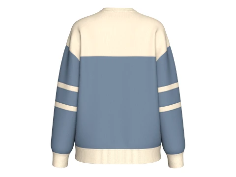 Girls Drop Shoulder Oversized Sweatshirt 3D Model