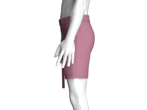 Men Cargo Shorts With Double Striped 3D Model