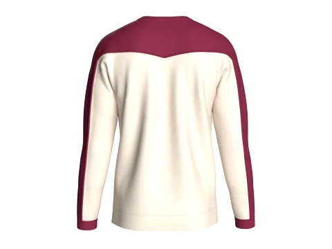 Men Graphic Color-Block Sweatshirt 3D Model