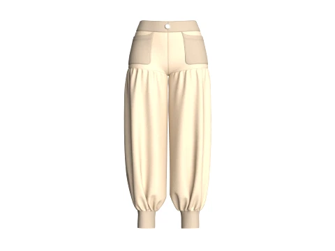 Girls Pocket Jogger Pant 3D Model