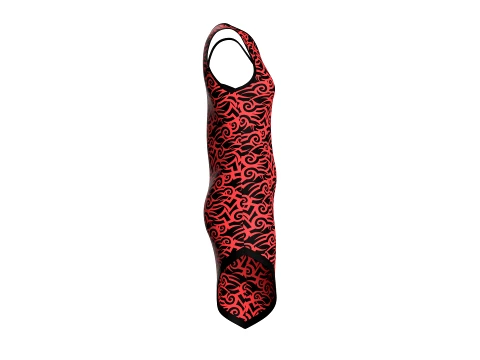 Girls Printed Mini Dress 3D Model