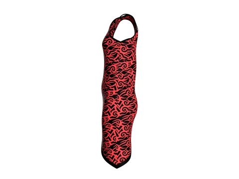Girls Printed Mini Dress 3D Model