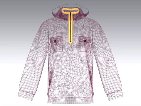 Men 10 Styles Hoodie - Bundle Pack 3D Model