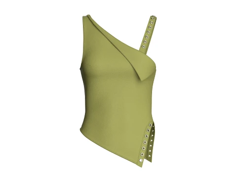 Girls Grommet Top Modelo 3D