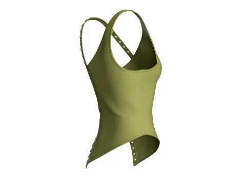 Girls Grommet Top 3D Model