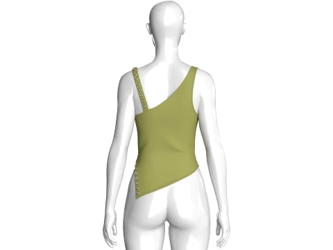Girls Grommet Top 3D Model