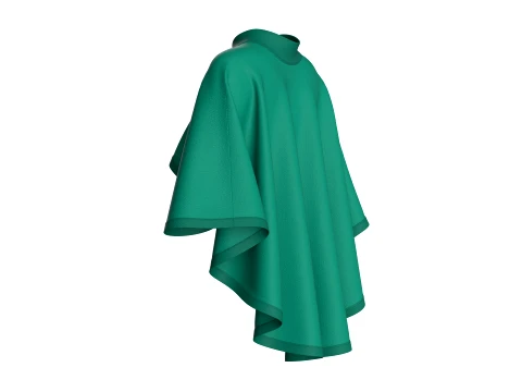Girls HighLow Poncho 3D Model