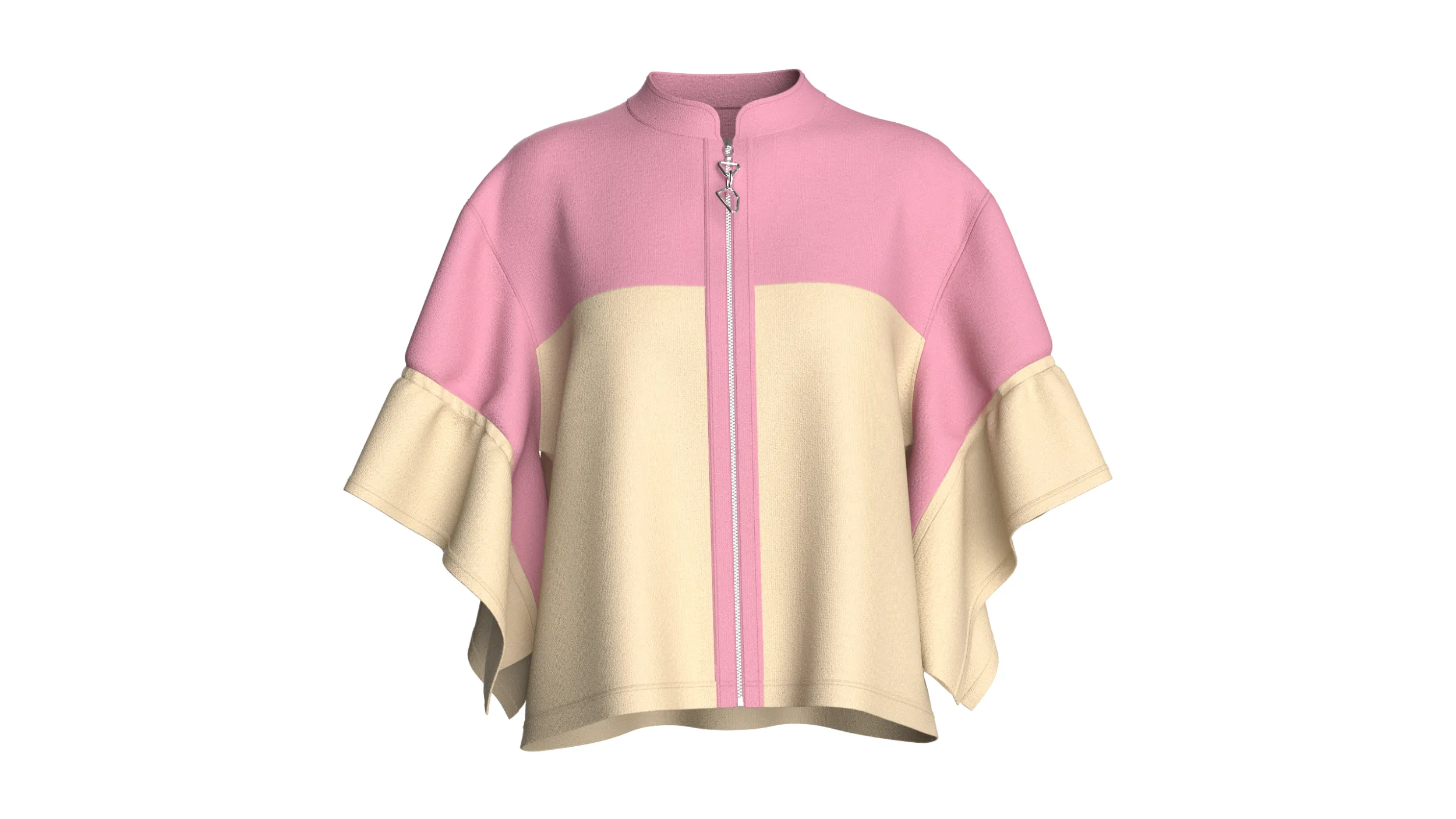 Girls Ruffled Sleeve Jacket 3D Model .c4d .max .obj .3ds .fbx .stl .blend 