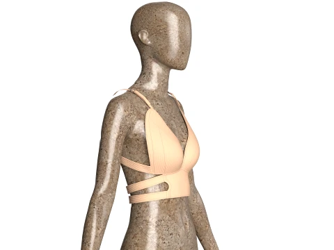 Girls Cut-Out Bralette 3D Model