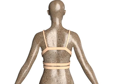Girls Cut-Out Bralette 3D Model