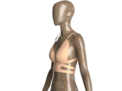 Girls Cut-Out Bralette 3D Model