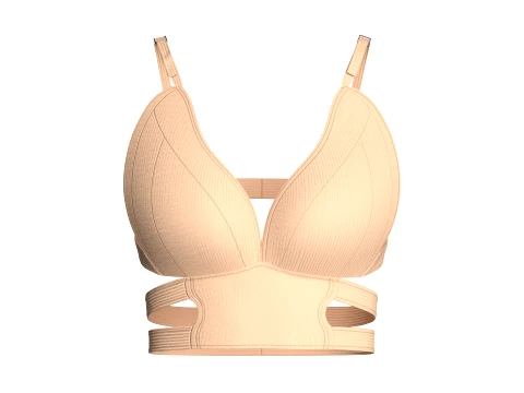 Girls Cut-Out Bralette 3D Model