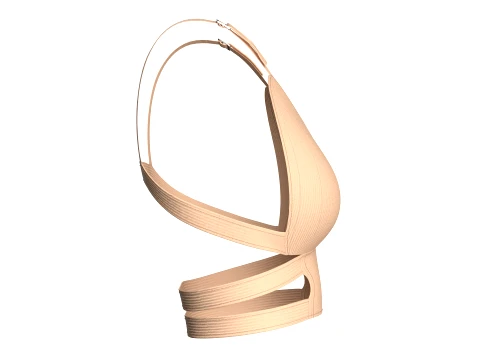 Girls Cut-Out Bralette 3D Model