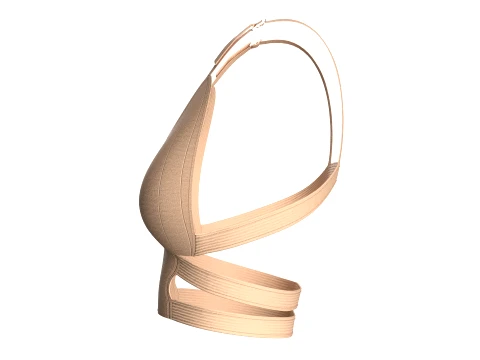 Girls Cut-Out Bralette 3D Model