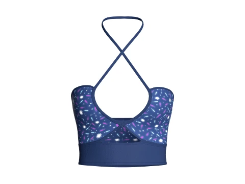 Girls Keyhole Bralette Top 3D Model